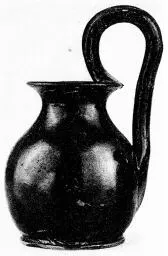 OINOCHOE (ATHENIAN, BLACK GLAZE)