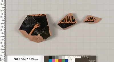 Terracotta fragments of a column-krater (bowl for mixing wine and water)