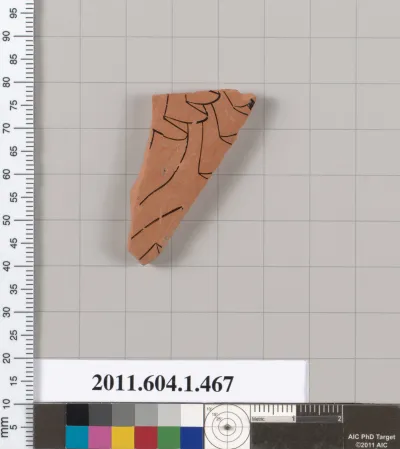 Terracotta fragment of a kylix (drinking cup)