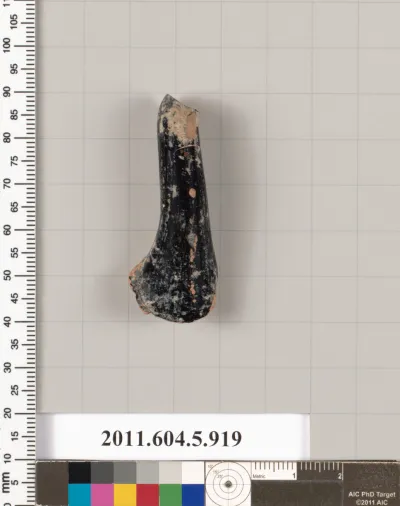 Terracotta fragment of a kylix (drinking cup)