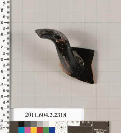 Terracotta fragment of a skyphos (deep drinking cup)