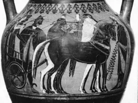 AMPHORA, BELLY, TYPE B (ATHENIAN, BLACK-FIGURE)