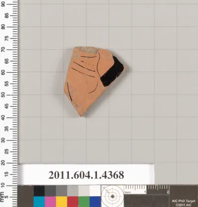 Terracotta fragment of a kylix (drinking cup)