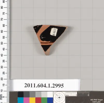 Terracotta fragment of a kylix (drinking cup)