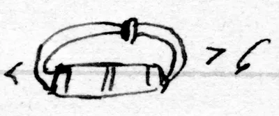 Halbrunder Gefäßhenkel