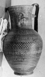 PITCHER (ATHENIAN GEOMETRIC, SILHOUETTE)
