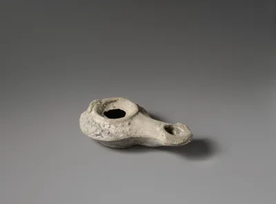 Terracotta oil lamp