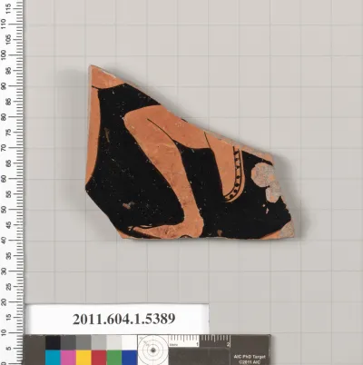 Terracotta fragment of a kylix (drinking cup)