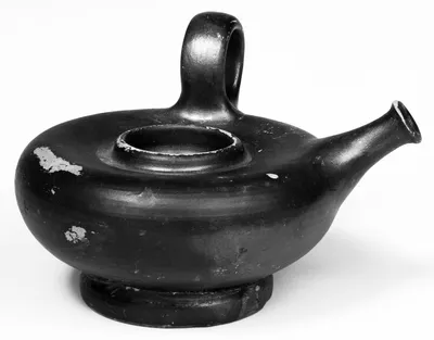 Campanian Black Guttus with Sieve Top