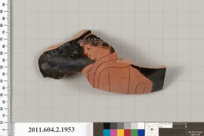 Terracotta fragment of a Nolan neck-amphora (jar)