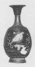 LEKYTHOS, SQUAT (SOUTH ITALIAN, GNATHIAN, BLACK GLAZE)