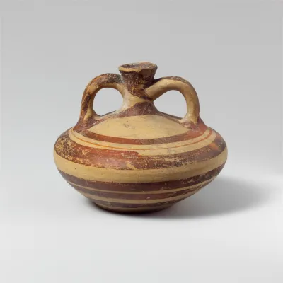 Terracotta stirrup jar