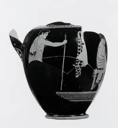 Fragmentary Attic Red-Figure Oinochoe