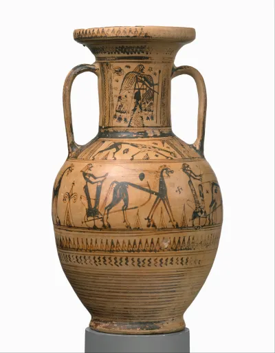 Terracotta neck-amphora