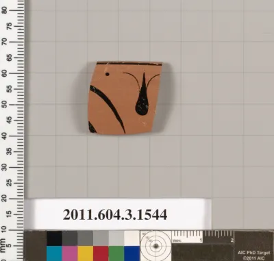 Terracotta rim fragment of a kylix: eye-cup (drinking cup)