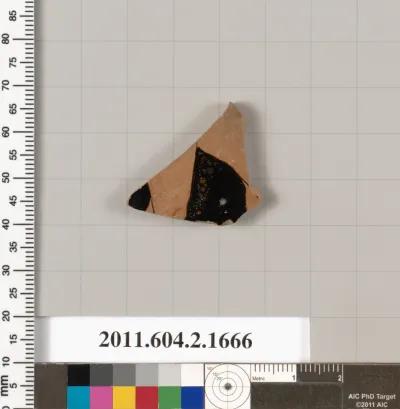 Terracotta fragment of a skyphos (deep drinking cup)