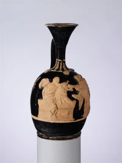Terracotta lekythos (oil flask)