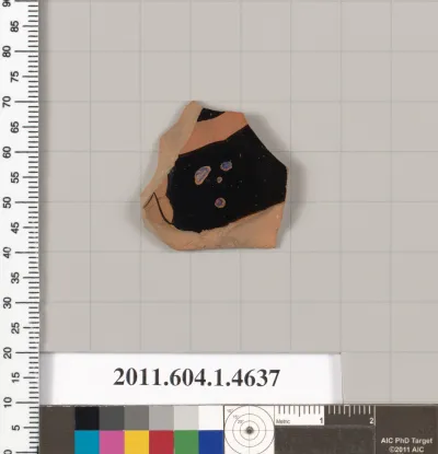 Terracotta fragment of a kylix (drinking cup)