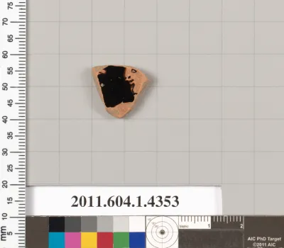 Terracotta fragment of a kylix (drinking cup)