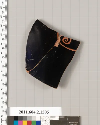 Terracotta fragment of a skyphos (deep drinking cup)