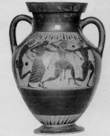 AMPHORA, BELLY, TYPE B (ATHENIAN, BLACK-FIGURE)