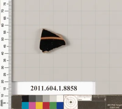 Terracotta fragment of a kylix (drinking cup)