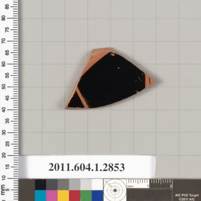 Terracotta fragment of a kylix (drinking cup)