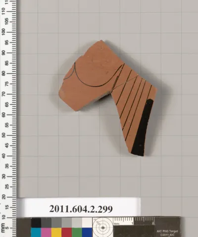 Terracotta fragment of a column-krater (bowl for mixing wine and water)