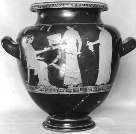 STAMNOS (ATHENIAN, RED-FIGURE)