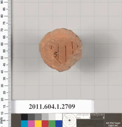 Terracotta fragment of a kylix (drinking cup)