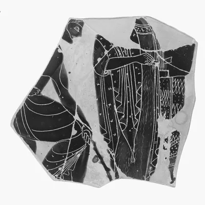 Attic Black-Figure Segment Cup Fragment