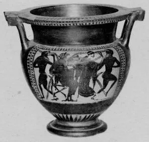 KRATER, COLUMN (ATHENIAN, BLACK-FIGURE)