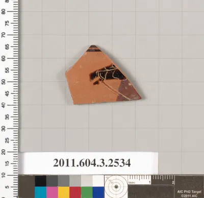 Terracotta fragment of a kylix: Siana cup (drinking cup)