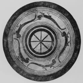 PLATE (ETRUSCAN, SILHOUETTE)