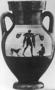 AMPHORA, BELLY, TYPE B (ATHENIAN, BLACK-FIGURE)