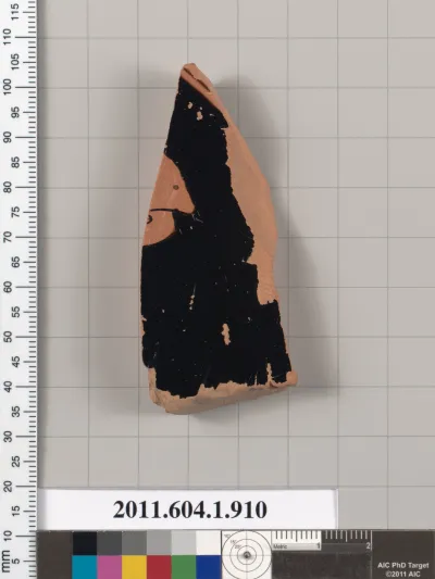 Terracotta fragment of a kylix (drinking cup)