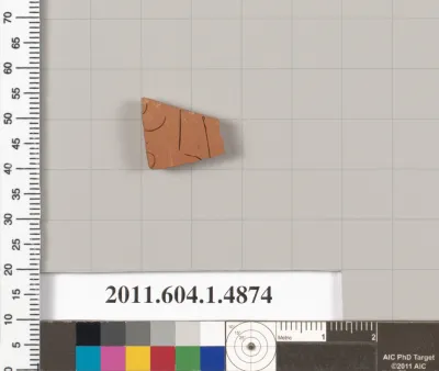 Terracotta fragment of a kylix (drinking cup)