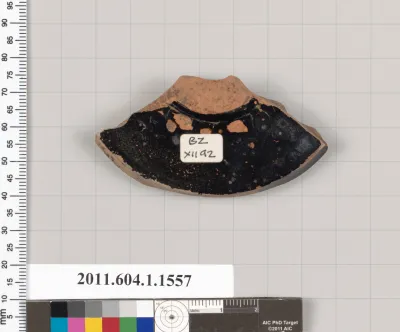 Terracotta fragment of a kylix (drinking cup)