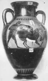 AMPHORA, BELLY, TYPE B (ATHENIAN, BLACK-FIGURE)