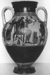 AMPHORA, BELLY, TYPE A (ATHENIAN, BLACK-FIGURE)