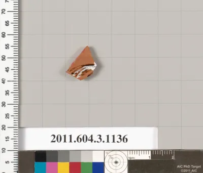 Terracotta fragment of a mastoid (drinking cup with narrow base) or a kyathos (cup-shaped ladle)