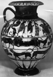 HYDRIA (ATHENIAN, BLACK-FIGURE)