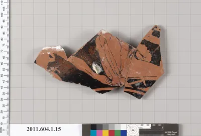 Terracotta fragment of a kylix (drinking cup)