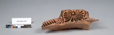 Terracotta fragment of a column-krater (bowl for mixing wine and water)