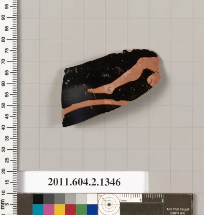 Terracotta fragment of a skyphos (deep drinking cup)