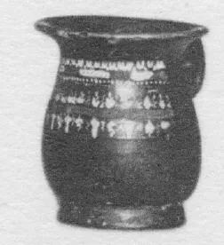 MUG (SOUTH ITALIAN, GNATHIAN, BLACK GLAZE)