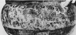 KRATER, COLUMN (ETRUSCO-CORINTHIAN, BLACK-FIGURE)