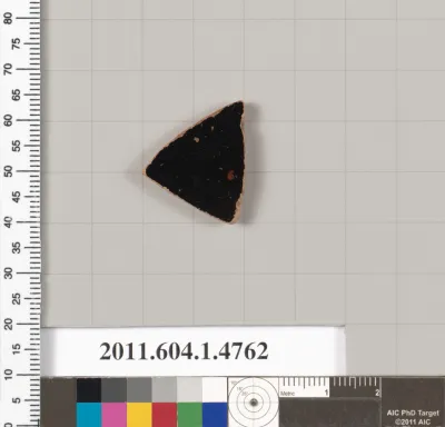 Terracotta fragment of a kylix (drinking cup)