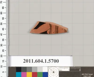 Terracotta fragment of a kylix (drinking cup)