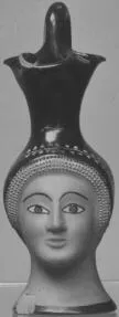 FIGURE VASE, OINOCHOE (ATHENIAN, RED-FIGURE)